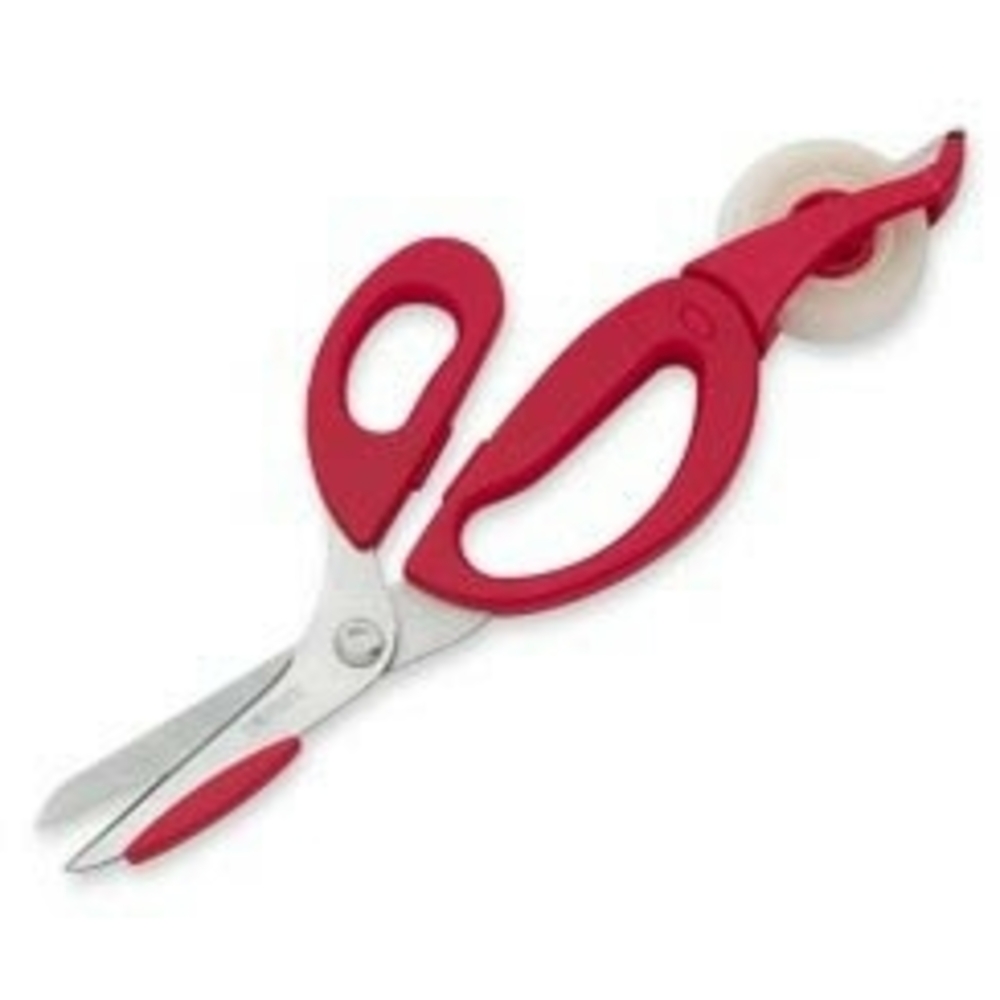 Hoffritz Gift Wrapping Shears w Tape Dispenser set of 2 Black